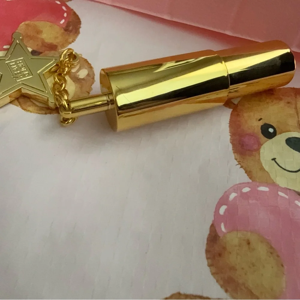 Classic Red Lipstick in Gorgeous Iridescent Silver and Gold Packaging